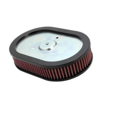 K&N HD-0910 air filter installed in Harley-Davidson Dyna engine bay