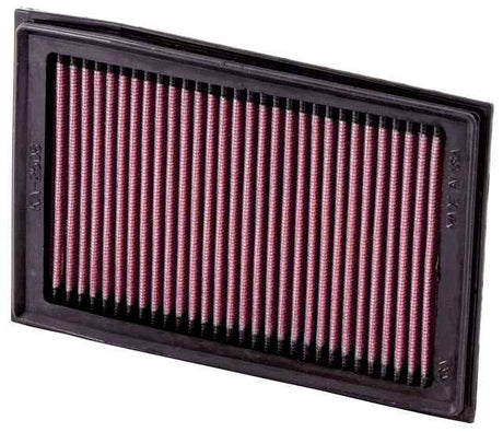 K&N KA-2508 High Flow Air Filter for Kawasaki Ninja 250R Ninja 300 Z300 Reusable Performance Air Filter