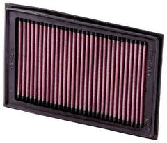 K&N KA-2508 High Flow Air Filter for Kawasaki Ninja 250R Ninja 300 Z300 Reusable Performance Air Filter
