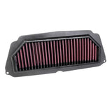 K&N HA-6519 high-flow washable air filter for Honda CB650R and CBR650R ABS sportbike performance upgrade
