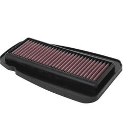 K&N YA-1219 high-flow washable air filter for Yamaha YZF R125 MT-125 XSR125 125cc performance upgrade
