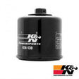 K&N KN-138 oil filter Suzuki motorcycle installed engine