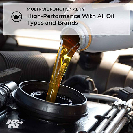 K&N KN-138 oil filter Suzuki motorcycle installed engine