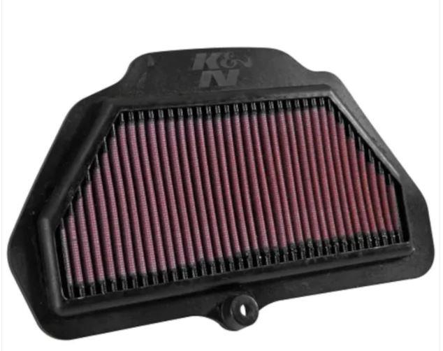 K&N KA-1016 High Flow Replacement Air Filter for Kawasaki Ninja ZX-10R ZX-10RR 2016-2021 Washable Reusable Cotton Gauze Filter