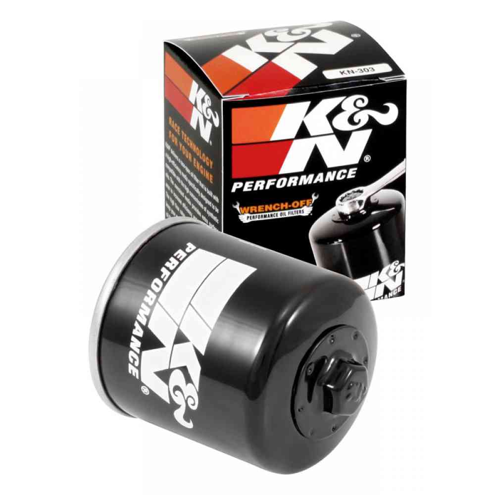 K&N KN-303 Kawasaki Ninja 300 high flow cartridge oil filter premium performance engine protection filter