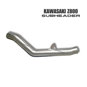 Barrel stainless steel decat link pipe for Kawasaki Z800 performance exhaust system