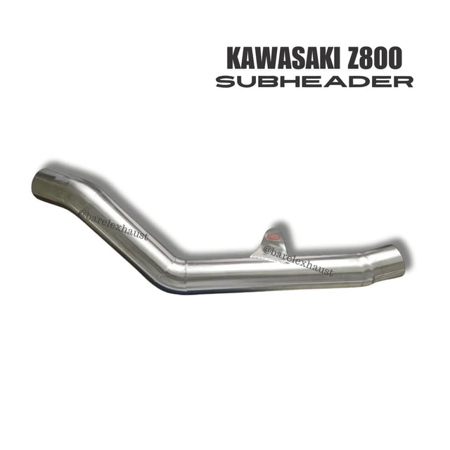 Barrel stainless steel decat link pipe for Kawasaki Z800 performance exhaust system