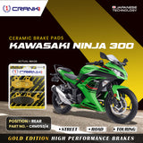 CRANK1 Ceramic Rear Brake Pads CRM052/4 for Kawasaki Ninja 300 HH Rated Motorcycle Disc Brake Pads