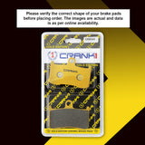 CRANK1 Ceramic Front Brake Pads CRM344 for Kawasaki Z900 2017-2025 HH Rated 2 Sets