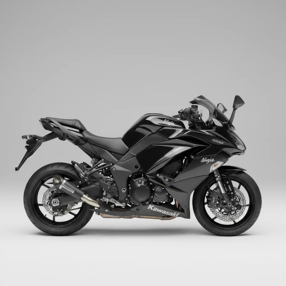Barrel Outlaw V2 stainless steel slip-on exhaust for Kawasaki Ninja 1000 motorcycle