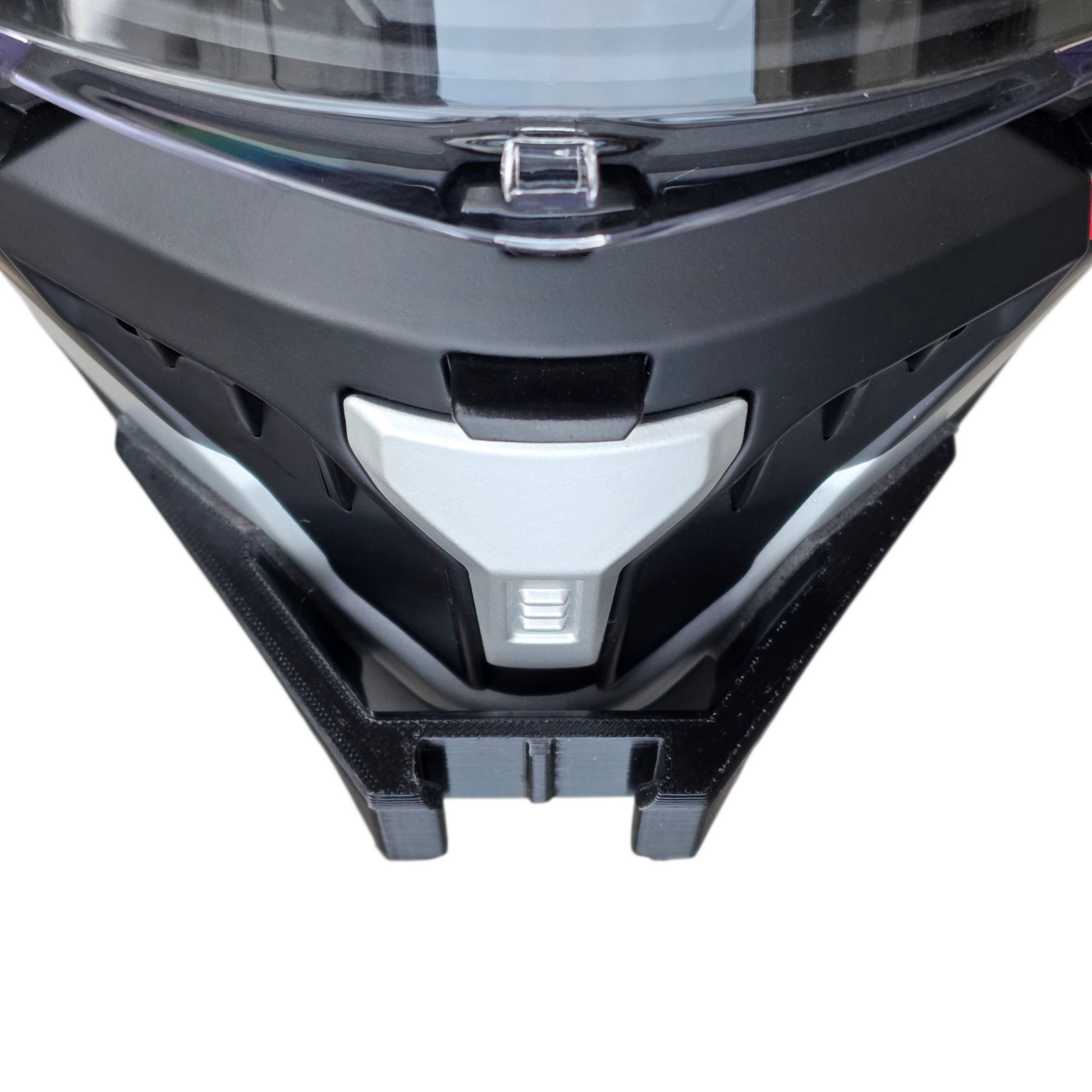 Korda Neo helmet chin mount installed for GoPro POV riding footage