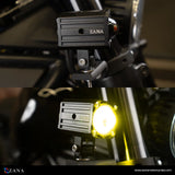 ZANA Fog Light ZFL-20 Universal LED Motorcycle Fog Lights with Dual Colour Beam, CNC Aluminium Body and IP68 Waterproof Design | Legendary Custom