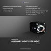 ZANA Fog Light ZFL-20 Universal LED Motorcycle Fog Lights with Dual Colour Beam, CNC Aluminium Body and IP68 Waterproof Design | Legendary Custom