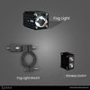 ZANA Fog Light ZFL-20 Universal LED Motorcycle Fog Lights with Dual Colour Beam, CNC Aluminium Body and IP68 Waterproof Design | Legendary Custom