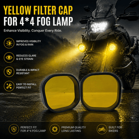LGP yellow filter cap for 4x4 LED fog light pack of 2

