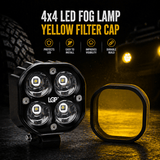 LGP yellow filter cap for 4x4 LED fog light pack of 2

