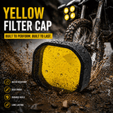 LGP yellow filter cap for 4x4 LED fog light pack of 2

