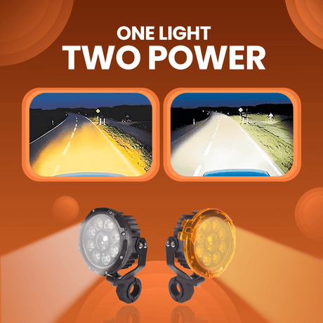 LGP DK-90S 170W LED spotlight pair for bike and car
