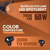 LGP DK350 LED Fog Lamp Pair for Motorcycle