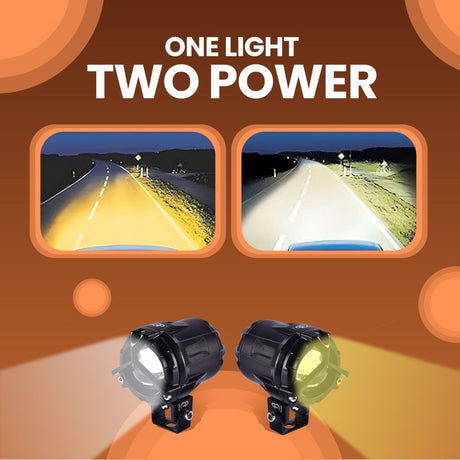 LGP DK350 LED Fog Lamp Pair for Motorcycle