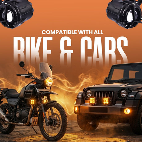 LGP DK350 LED Fog Lamp Pair for Motorcycle