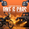 LGP DK40 LED fog lamp pair for bike and car

