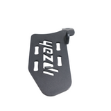 MotoCare left foot rest installed on Yezdi Adventure motorcycle improving rider comfort and ergonomic riding position