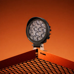 LGP 12 LED fog lamp installed on motorcycle front view