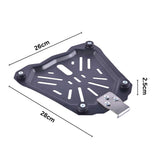 LGP Universal 45L Top Box Carrier Plate Black Metal