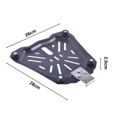 LGP Universal 45L Top Box Carrier Plate Black Metal