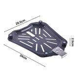 LGP Universal 55L Top Box Carrier Plate Black Metal