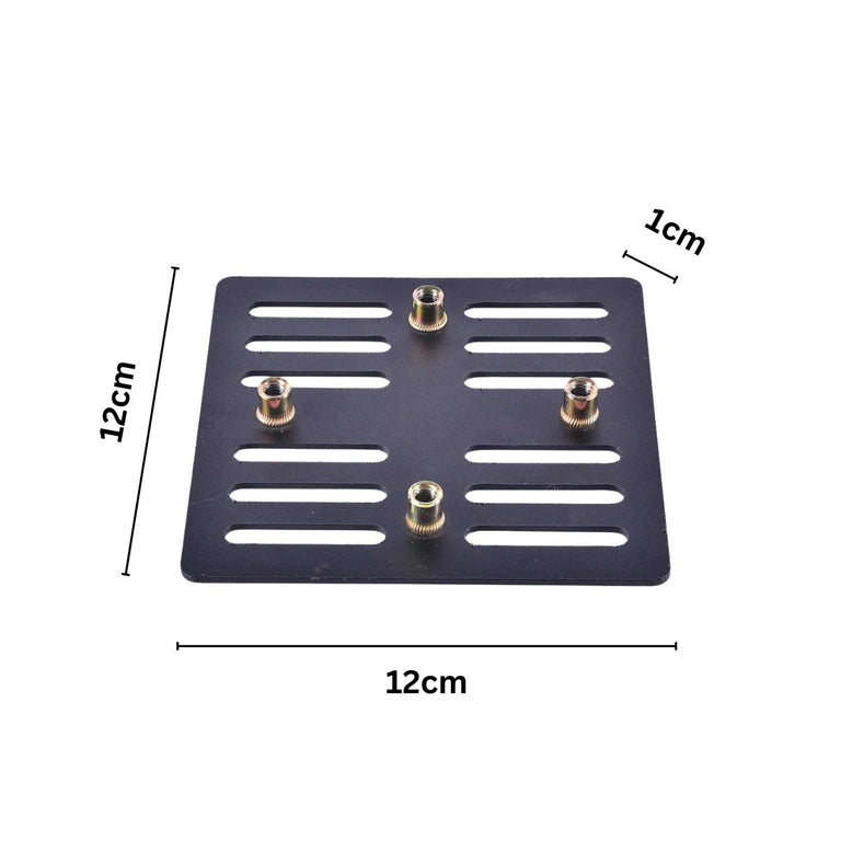 LGP Universal 5L Top Box Carrier Plate Black Metal