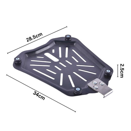 LGP Universal 65L Top Box Carrier Plate Black Metal