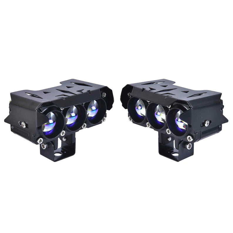 LGP DK300 projector fog lamp triple lens 8000 lumens dual color yellow white for bikes