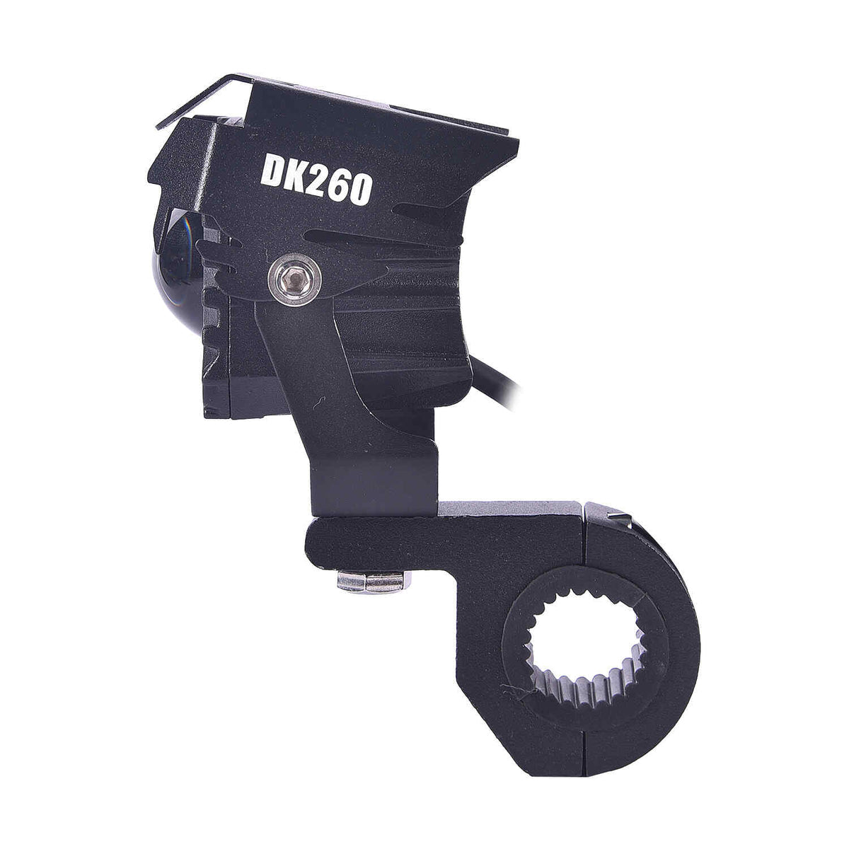 LGP DK260 60W fog lamp installed on motorcycle crash guard