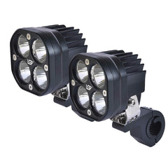 LGP DK40 4 LED 50W Motorcycle Fog Lamp | Compact High Power Auxiliary Light | Universal Fit