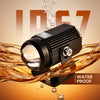 LGP Mini Drive LED fog lamp installed on motorcycle