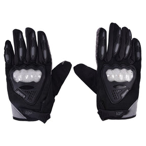 LGP Riding Gloves 035 black full finger biker gloves