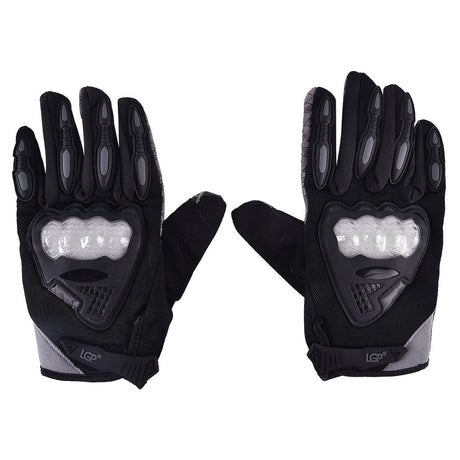 LGP Riding Gloves 035 black full finger biker gloves