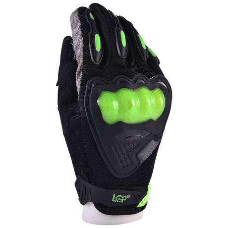 LGP Riding Gloves 035 black full finger biker gloves