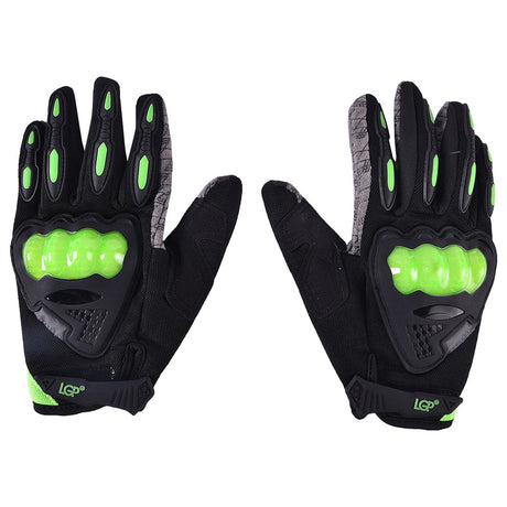 LGP Riding Gloves 035 black full finger biker gloves