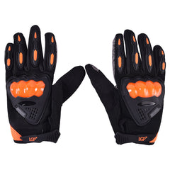 LGP Riding Gloves 035 black full finger biker gloves
