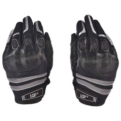 LGP Riding Gloves 045 for Bike & Motorcycle Riders | Full Finger Protective Biker Gloves with Anti-Slip Grip for Touring, Racing & Daily Riding