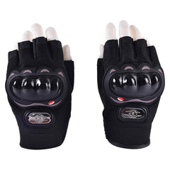 LGP half finger riding gloves black biker gloves