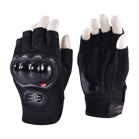 LGP half finger riding gloves black biker gloves
