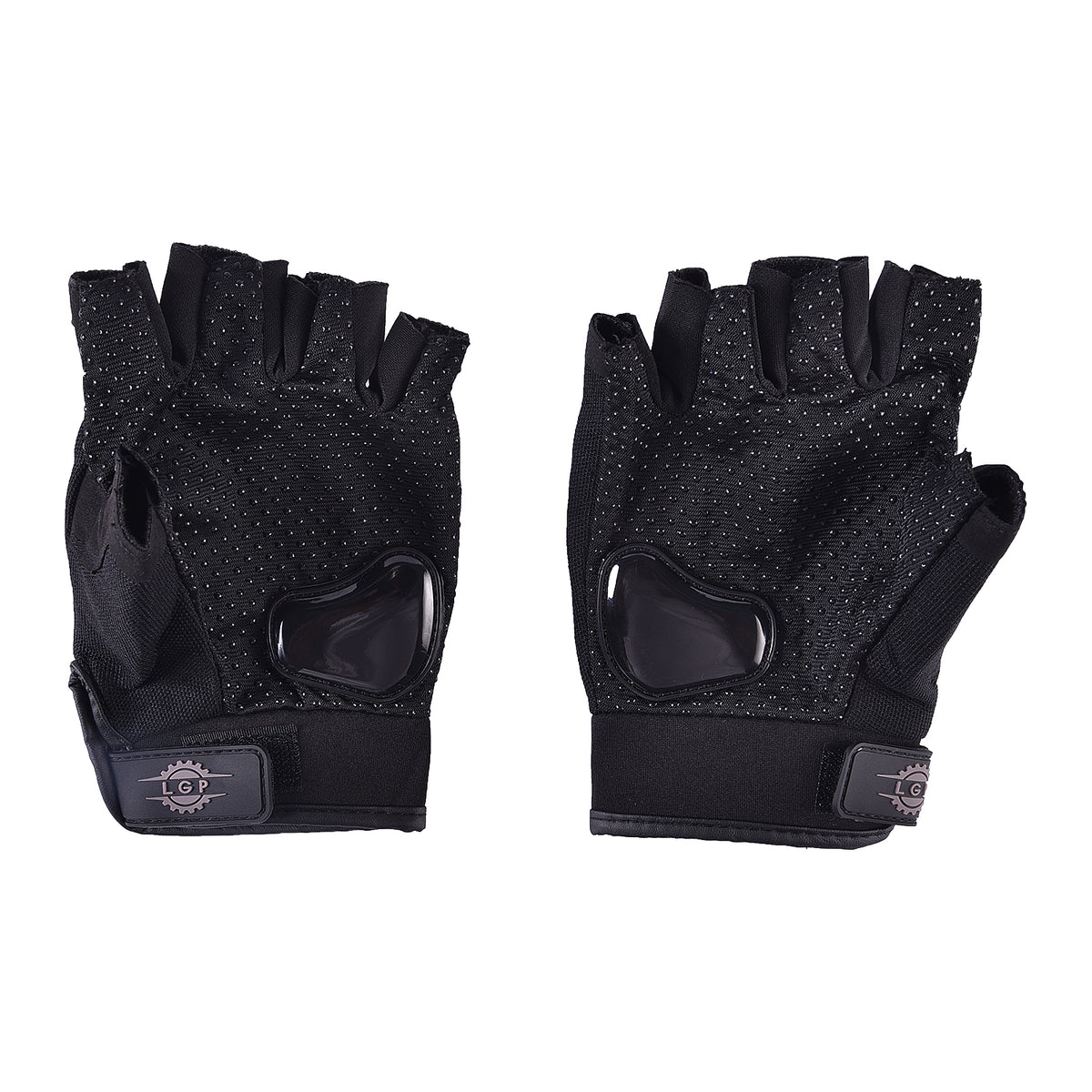 LGP half finger riding gloves black biker gloves