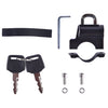 LGP helmet handle fitting lock for motorcycle security