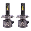 H4 LED Headlight Bulb 200W 20000LM installed in car headlamp