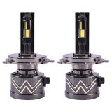 H4 LED Headlight Bulb 200W 20000LM installed in car headlamp