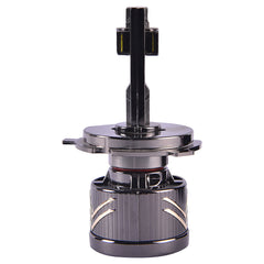H4 LED Headlight Bulb 200W 20000LM installed in car headlamp